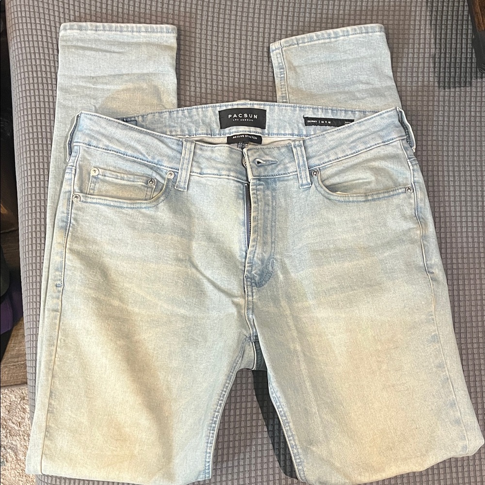 PacSun Men's Light Wash Slim Straight Jeans